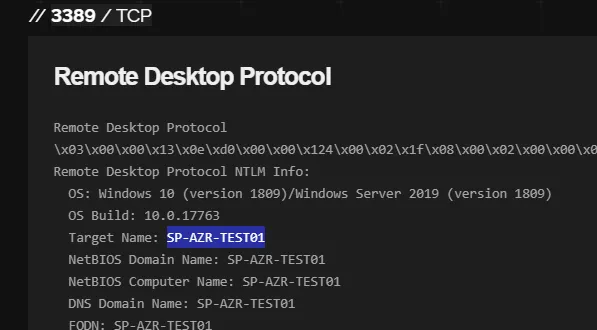 Shodan RDP Info