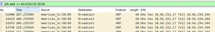 Wireshark Screen